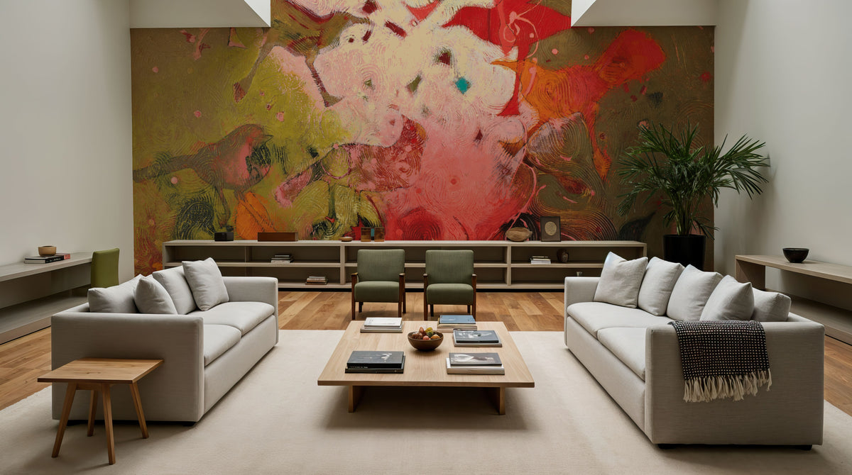 Birdy Boots Mural Wallpaper - room preview 03