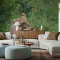 Playful Lions Mural Wallpaper - room preview 03