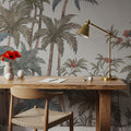 Palm Abode, Bright Mural Wallpaper - room preview 03