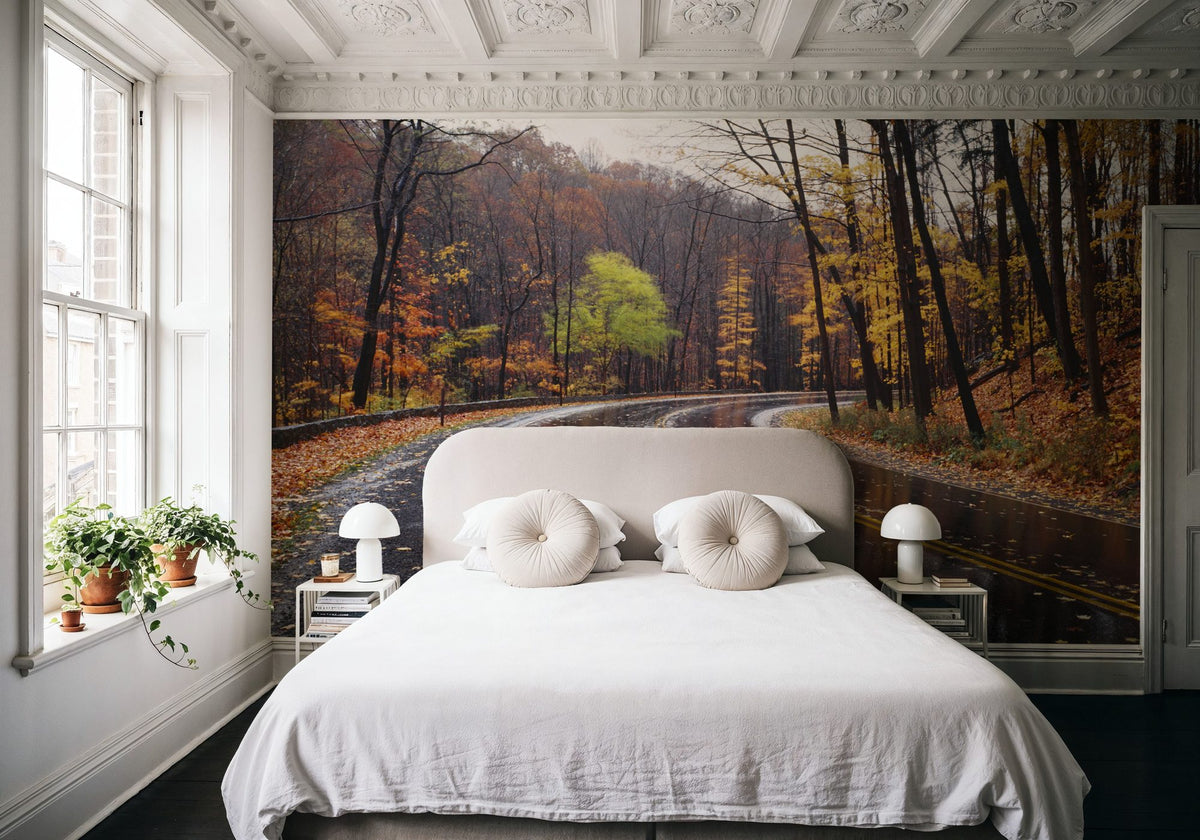 Autumn Journey Mural Wallpaper - room preview 03