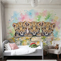 Leopard Cubs - Cute Baby Animals Series Mural Wallpaper - room preview 03