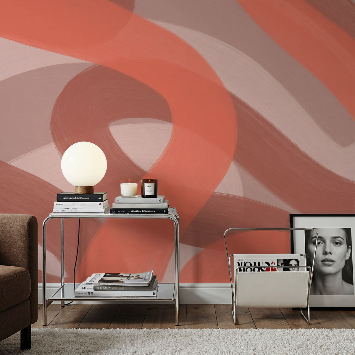 Modern Abstract Mural Wallpaper - room preview 03