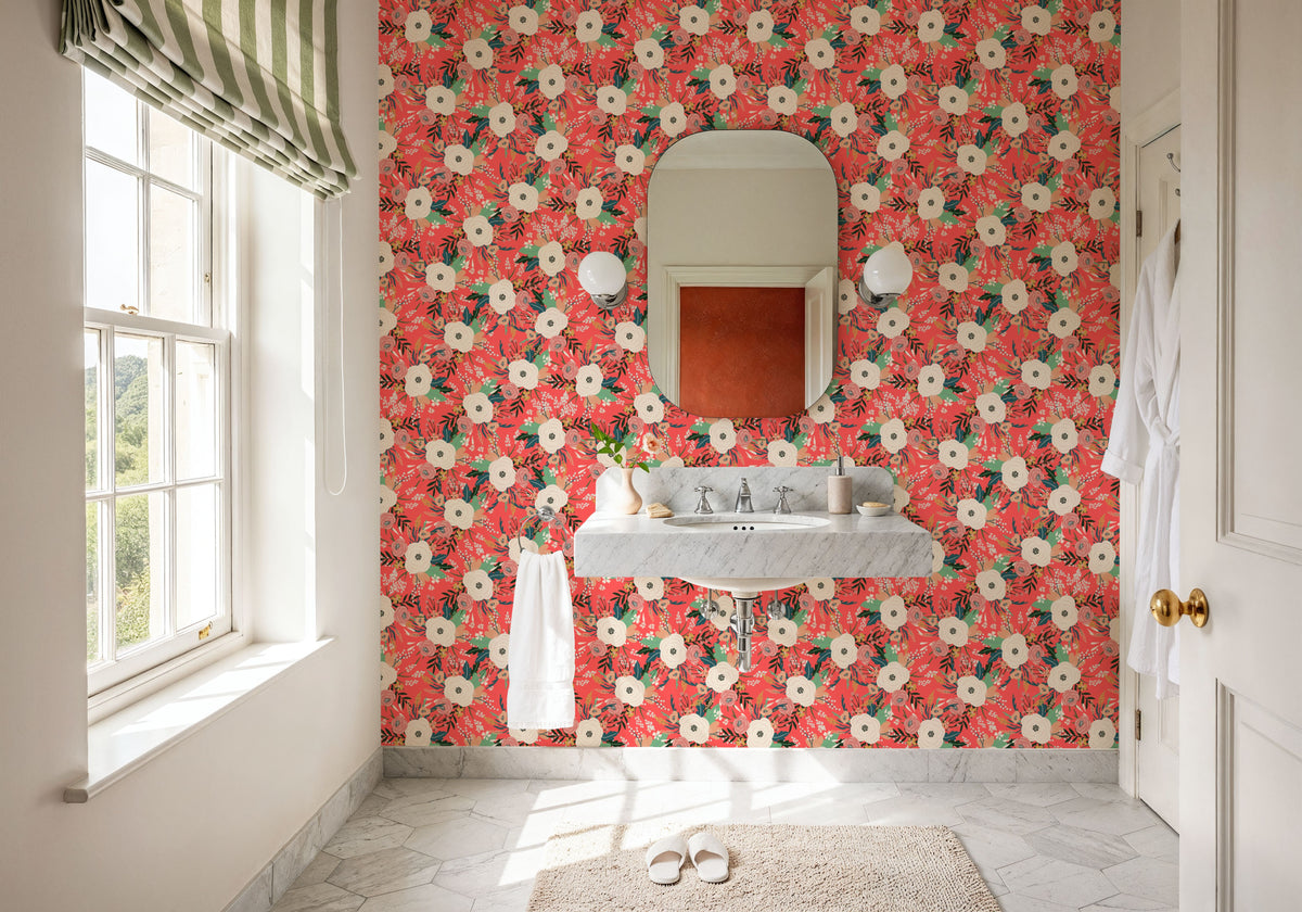 Friday Flowers Mural Wallpaper - room preview 03