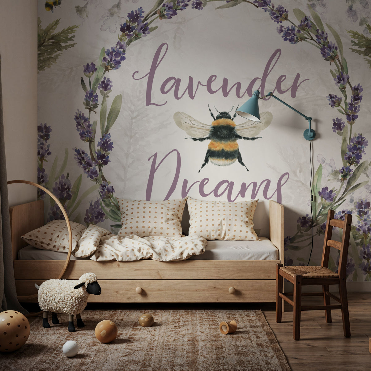 Fresh Lavender I Mural Wallpaper - room preview 03