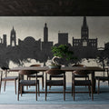 Norwich England Skyline Concrete Mural Wallpaper - room preview 03