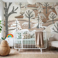 Frozen Forest, Beige Mural Wallpaper - room preview 03