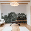Over the Treetops, Forest Green Mural Wallpaper - room preview 03