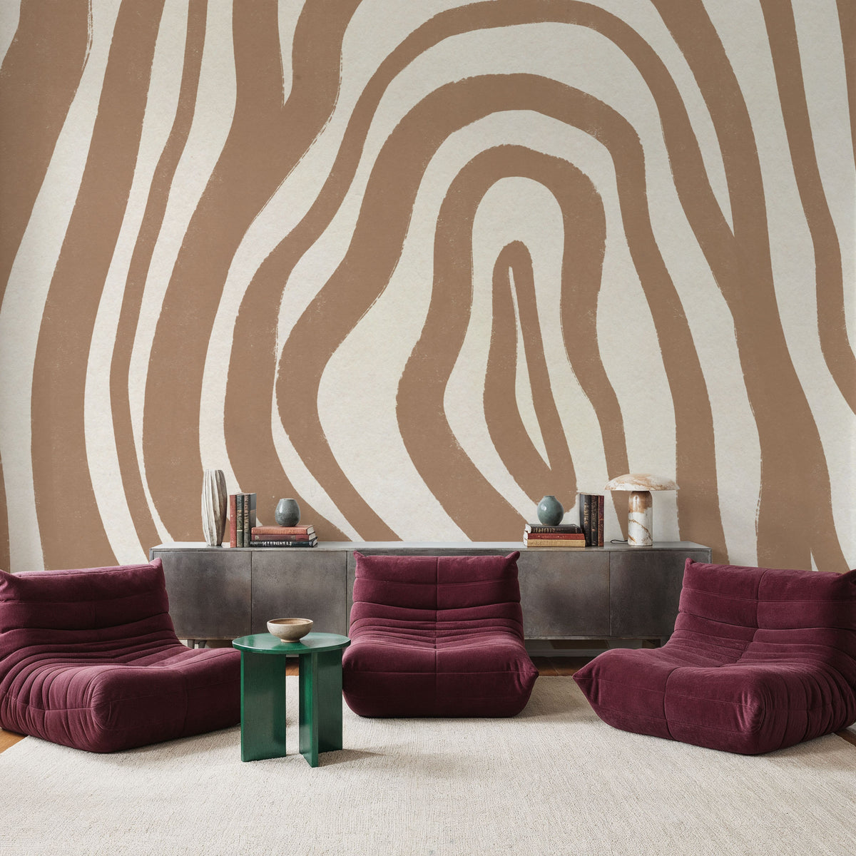 Organic Abstract II Mural Wallpaper - room preview 03