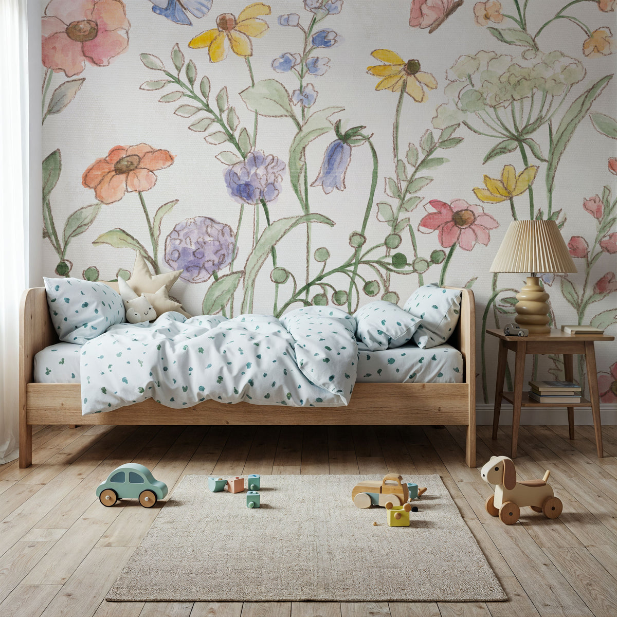 Wild Blooms III Mural Wallpaper - room preview 03