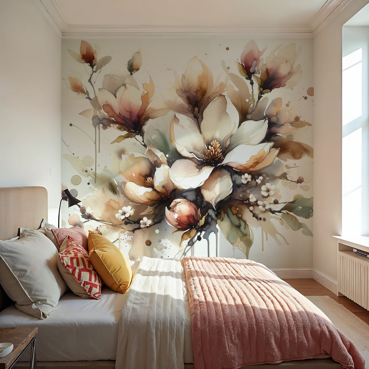 Blooming Elegantly Mural Wallpaper - room preview 03