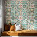 Tiles in Color Mural Wallpaper - room preview 03