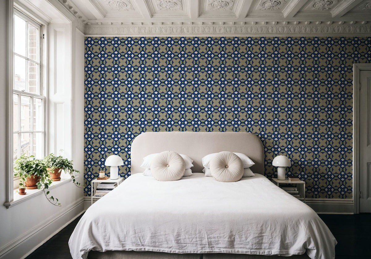 Nara Green Leaves Mural Wallpaper - room preview 03