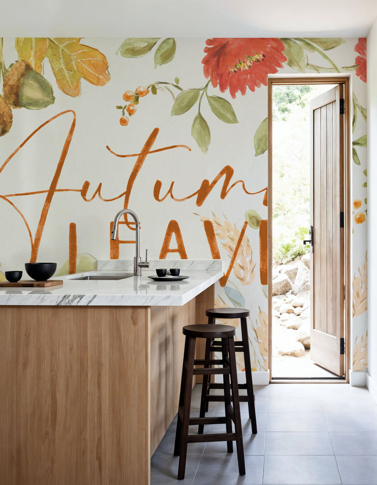 Harvest Wishes VIII Mural Wallpaper - room preview 03