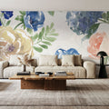 Botanical Coast White Mural Wallpaper - room preview 03