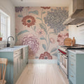 Victorian Flowers Mural Wallpaper - room preview 03