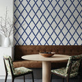 Sino Shapes White Mural Wallpaper - room preview 03