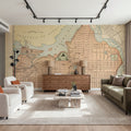 Map of Ottawa Mural Wallpaper - room preview 03