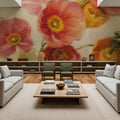 Poppies Delight Crop I Mural Wallpaper - room preview 03