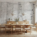 Frost-Kissed Birches Mural Wallpaper - room preview 03