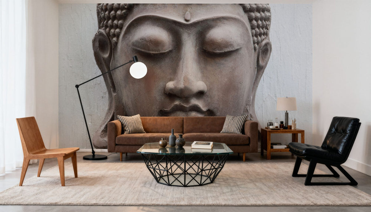Beach Buddha Mural Wallpaper - room preview 03