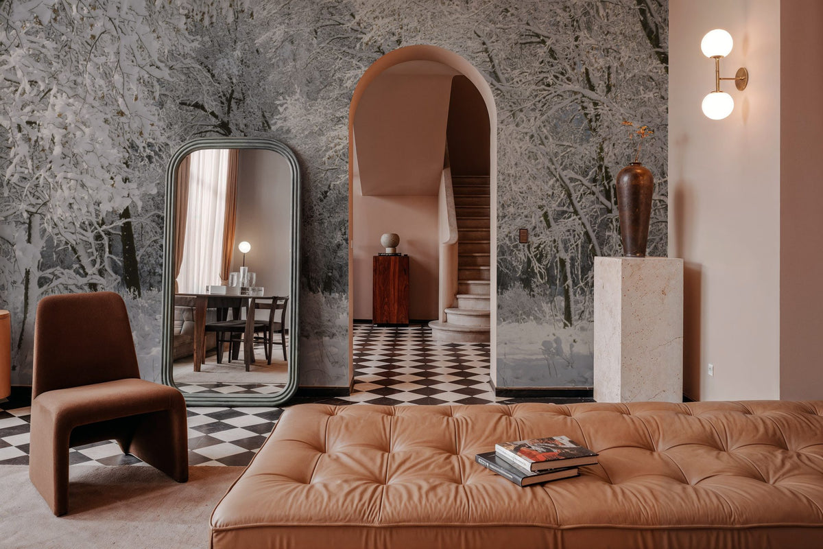 Frost-Laden Forest Mural Wallpaper - room preview 03