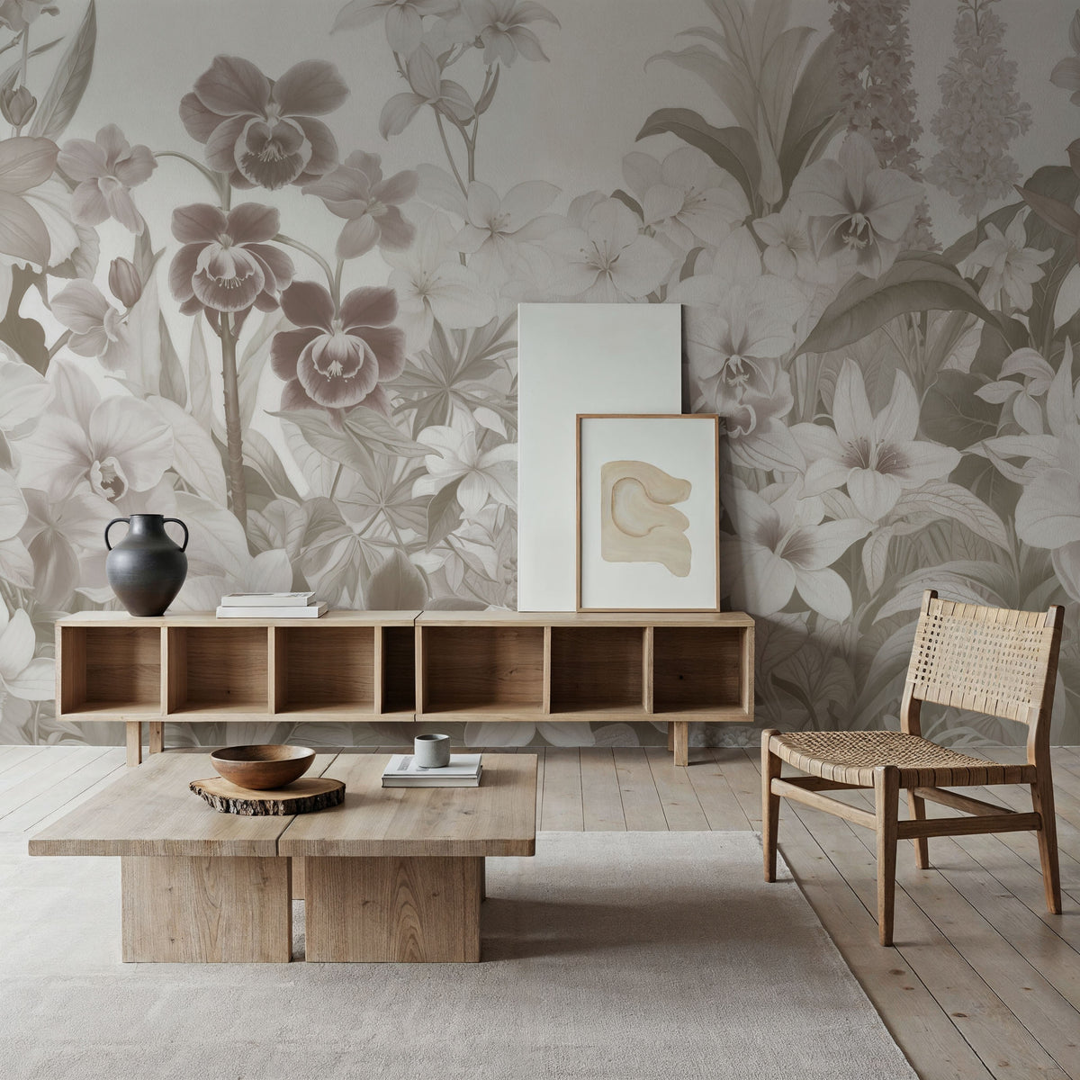 The Tenderness of Orchids, Sand Mural Wallpaper - room preview 03
