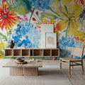 July Flowers Mural Wallpaper - room preview 03