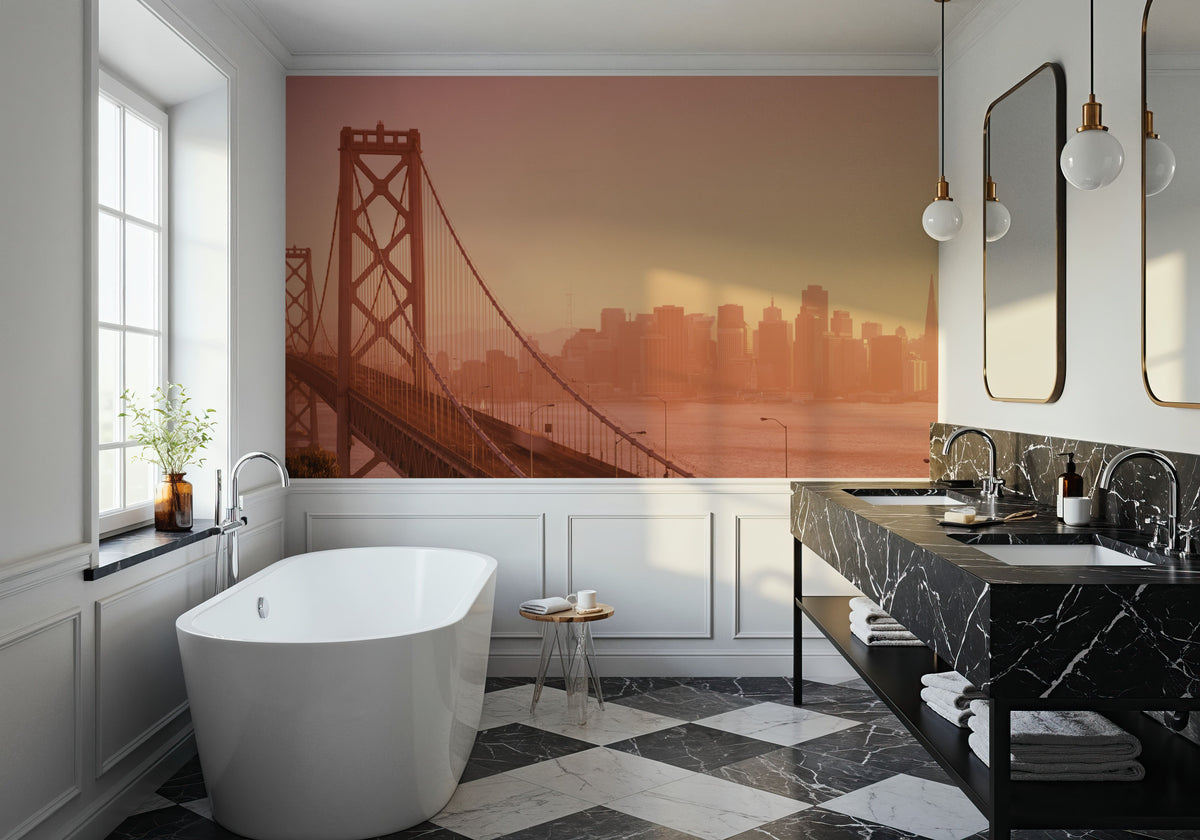 Golden Gateway Mural Wallpaper - room preview 03