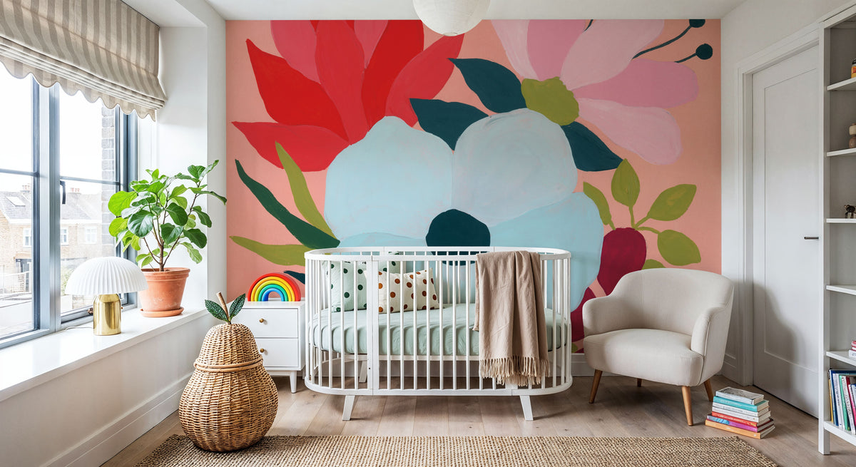 Pretty Florals I Mural Wallpaper - room preview 03