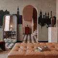 Heidelberg Germany Skyline Concrete Mural Wallpaper - room preview 03
