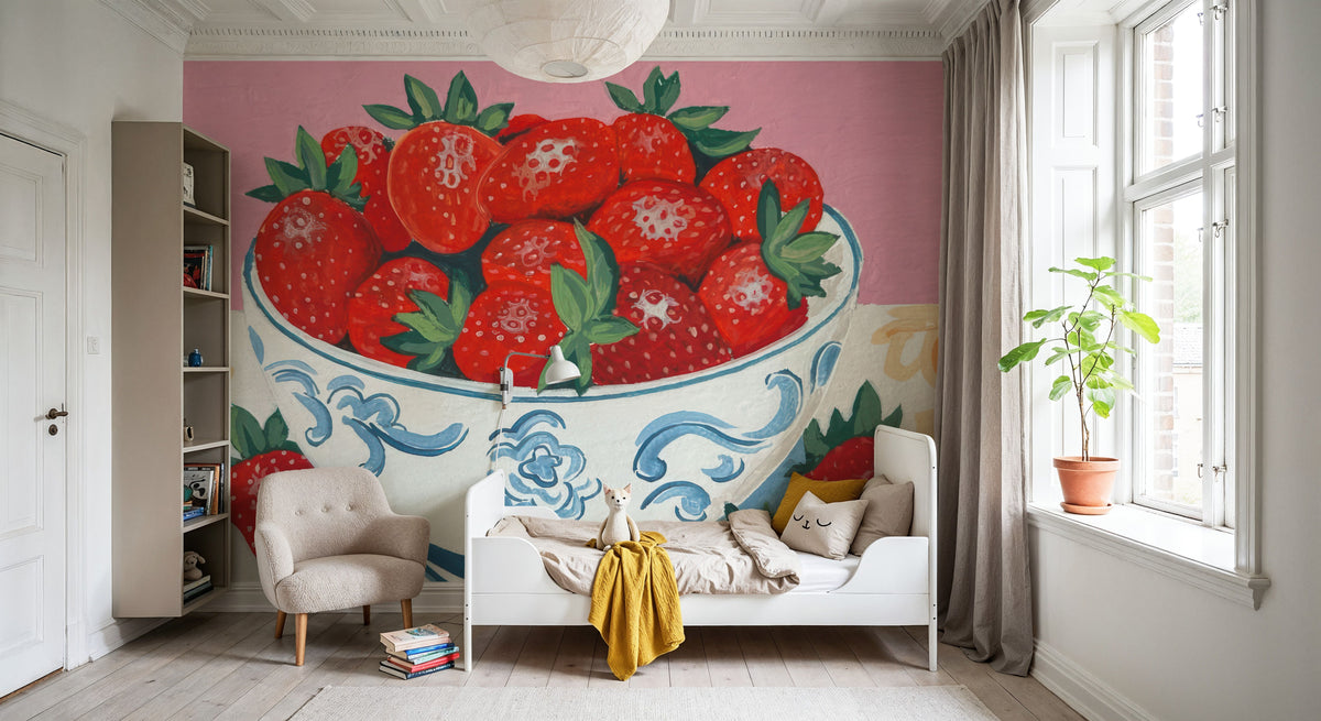 Bowl of Summer Fruit I Mural Wallpaper - room preview 03