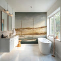 Sailboats Off the Coast Mural Wallpaper - room preview 03