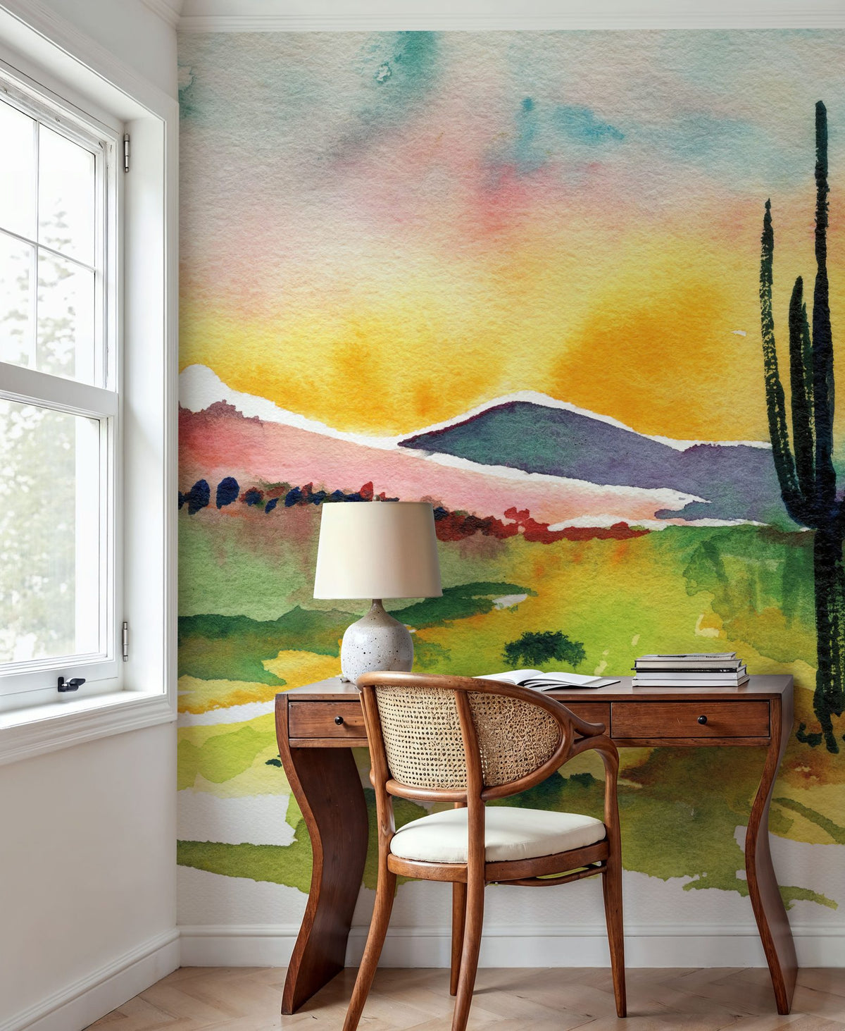 Desert Sunrise Mural Wallpaper - room preview 03