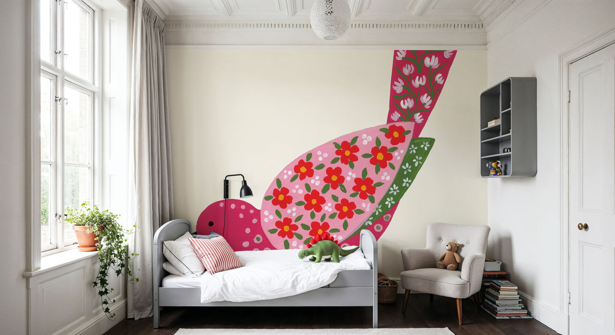 Blooming Bird II Mural Wallpaper - room preview 03