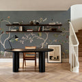 Birds in the Garden Dark Blue Mural Wallpaper - room preview 03