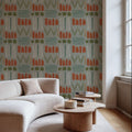 Woodland Scenes Gray Mural Wallpaper - room preview 03