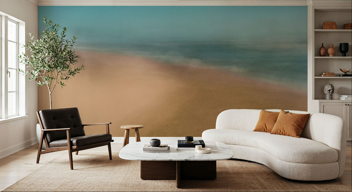 Sand and Surf Mural Wallpaper - room preview 03