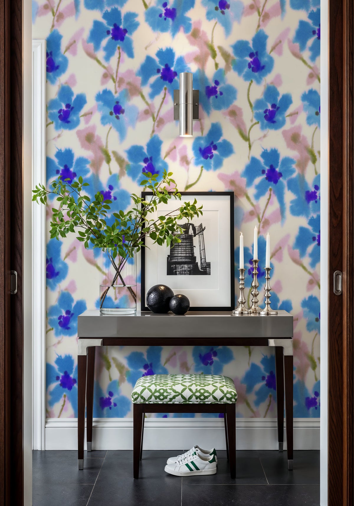Fuzzy Florals Mural Wallpaper - room preview 03
