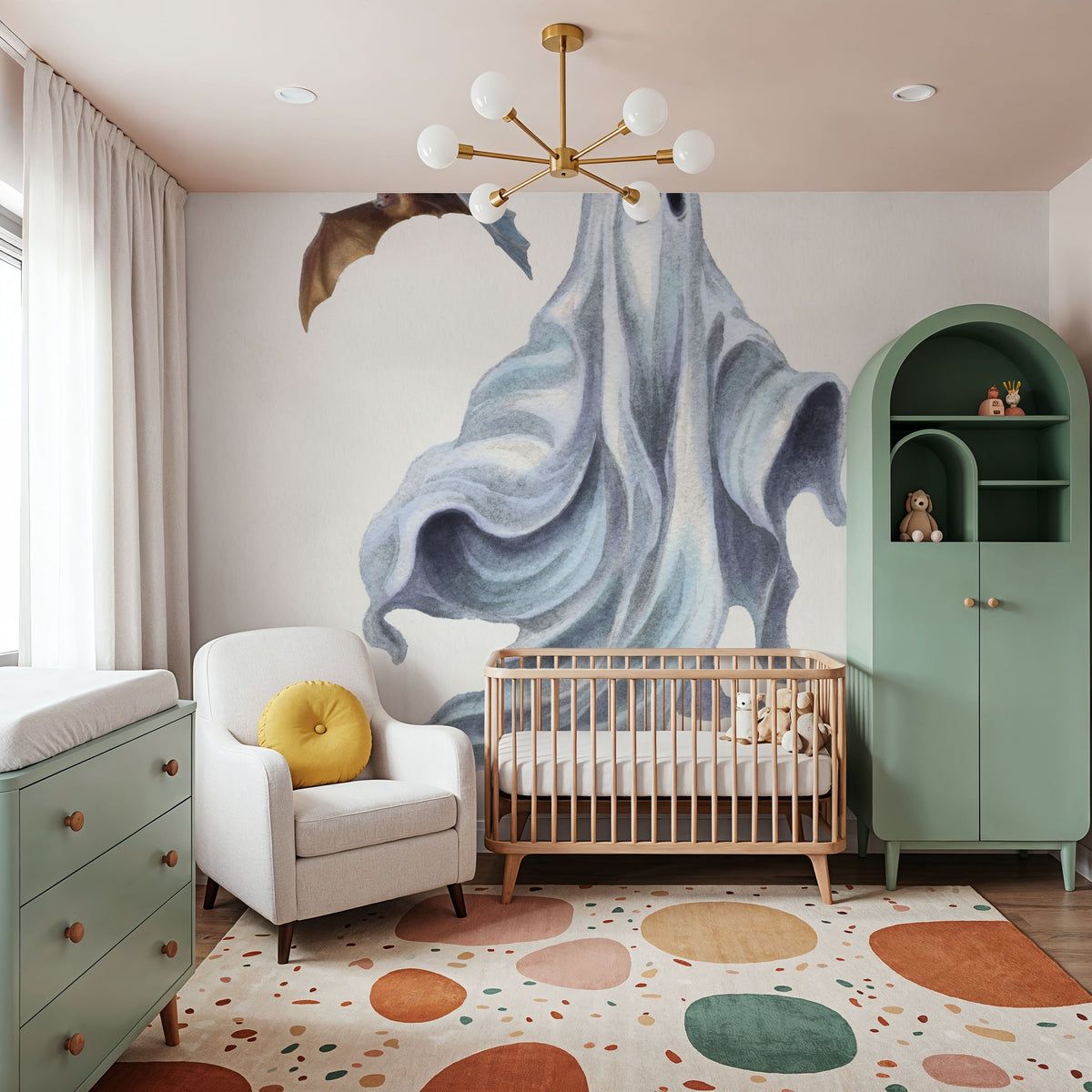 Spooky Halloween IV Color Mural Wallpaper - room preview 03