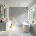 Solid Feather Geometry Gray Mural Wallpaper - room preview 03