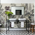 The Tenderness of Orchids, Sage Mural Wallpaper - room preview 03