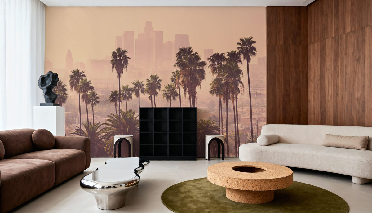 LA Palm Trees Mural Wallpaper - room preview 03