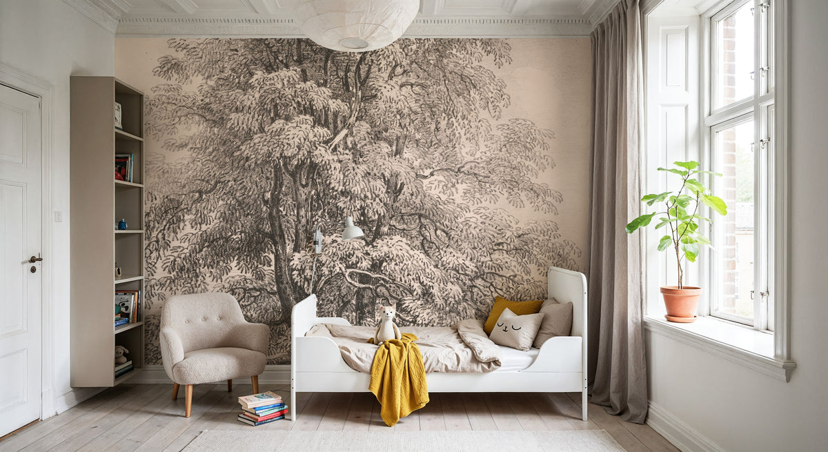 Ash Trees At Bolton Abbey Mural Wallpaper - room preview 03