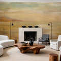 Serene Sea II Gold Mural Wallpaper - room preview 03