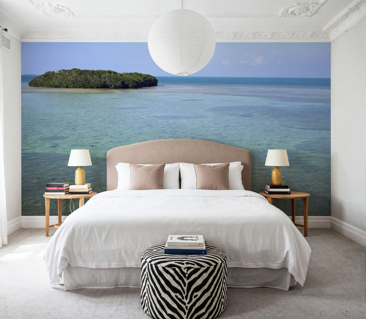 Ocean Oasis Mural Wallpaper - room preview 03