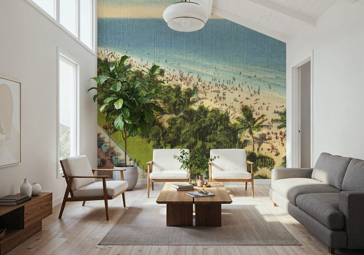 Ocean Drive Mural Wallpaper - room preview 03
