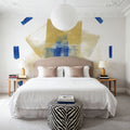 Blue and Bright Abstract Mural Wallpaper - room preview 03