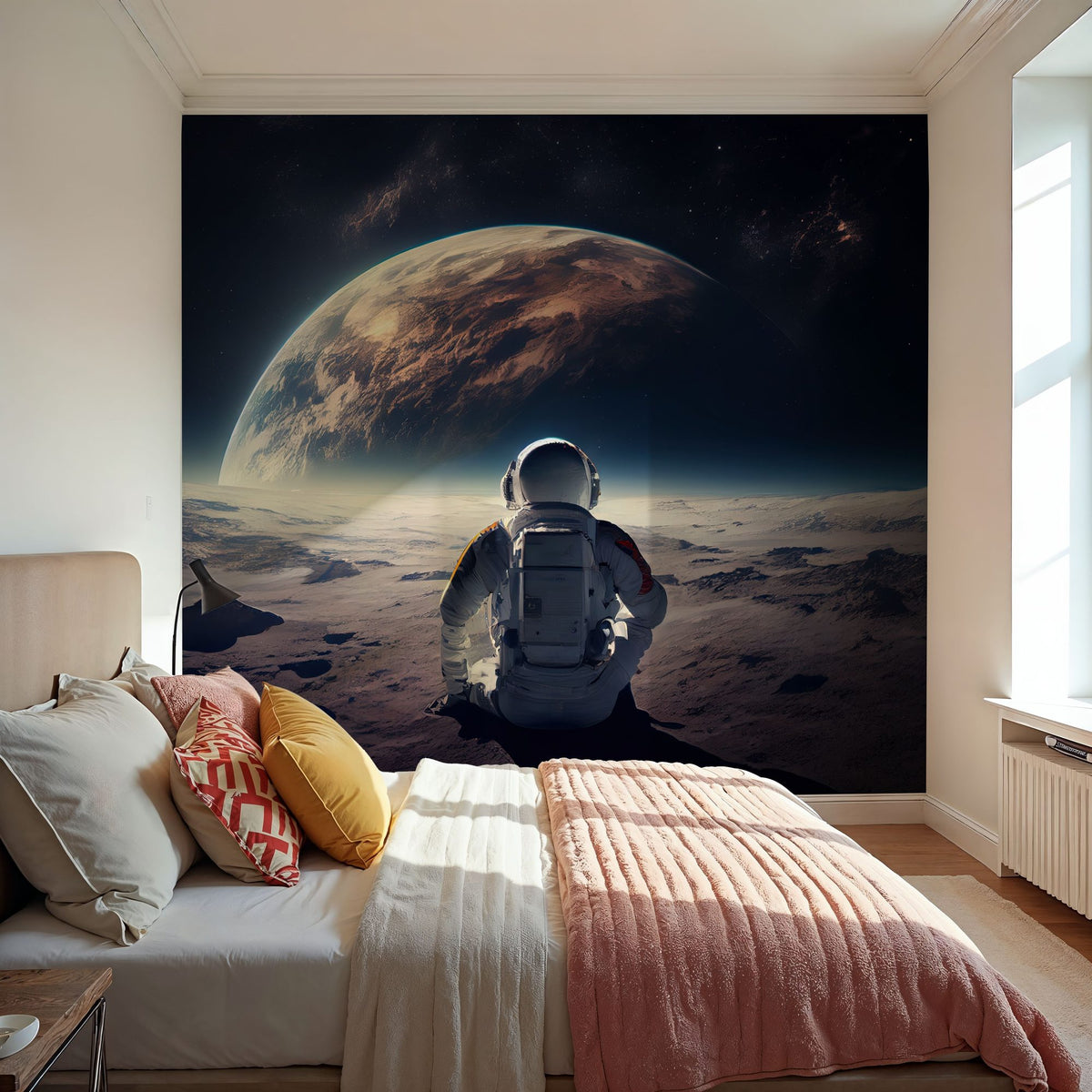 Astronaut Wallpaper Mural – Space Wall Mural – Astronaut Break wall measurement