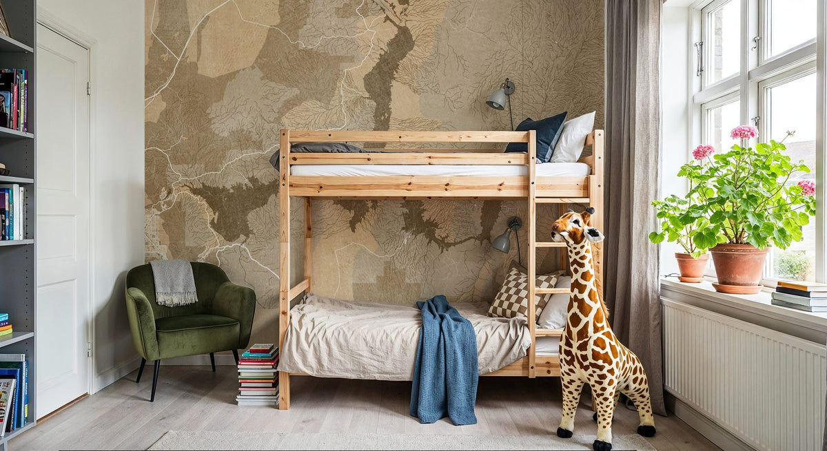Lake Mead Ochre Mural Wallpaper - room preview 03