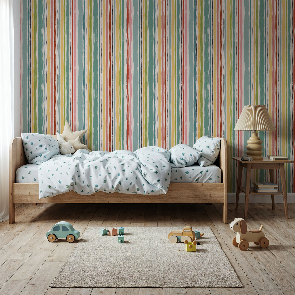 Welcoming Lines Mural Wallpaper - room preview 03